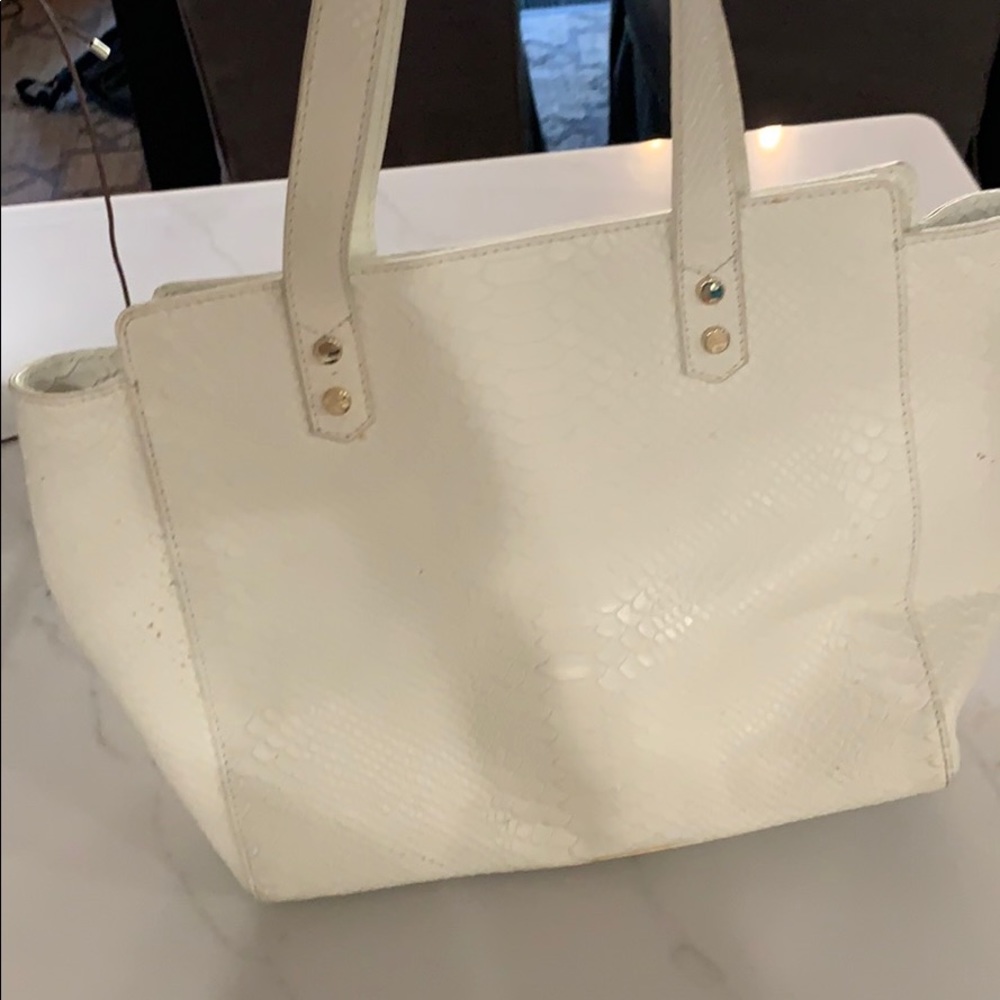 Elizabeth Ackerman white purse